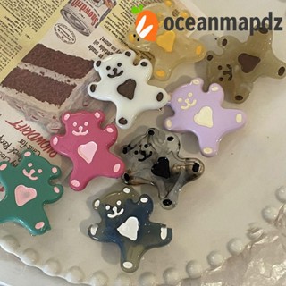 OCEANMAPDZ กิ๊บติดผม แบบยืดหยุ่น ลายการ์ตูนหมีน่ารัก เหมาะกับของขวัญ สําหรับผู้หญิง