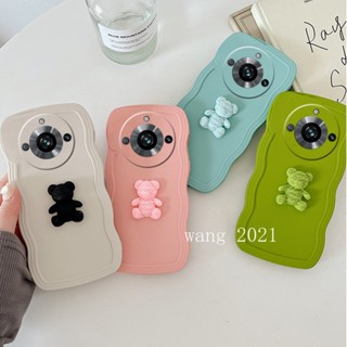 ใหม่ เคสโทรศัพท์มือถือ ซิลิโคนนิ่ม ลายการ์ตูนหมี 3D สีพื้น เรียบง่าย คุณภาพสูง สําหรับ Realme11 Pro Realme 11 Pro + Plus 5G 2023 Realme 11 Pro 5G