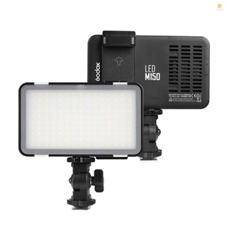 Tosw)godox LEDM150 ไฟวิดีโอ LED ขนาดเล็ก หรี่แสงได้ 5600K CRI 95+ พร้อมเมาท์ขาตั้งโทรศัพท์ ปรับได้ สําหรับกล้อง DSLR กล้องวิดีโอ กว้าง 5.5-8.5 ซม.