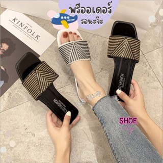 รองเท้าแตะ size 35-42 สไตล์แบรนด์ดัง shoe preorder ลด 50% HH114  0305