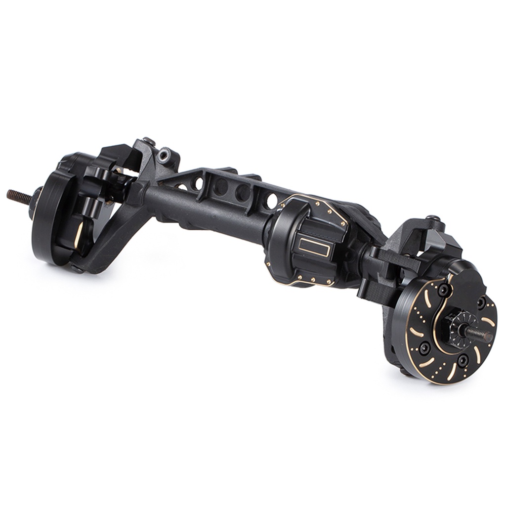 ชุดปลอกหุ้มพวงมาลัย ทองเหลือง สีดํา สําหรับ Axial Capra SCX10 III AR45P SuperShafty CP44 Vanquish F9 Axle Housing - รูปที่ 2