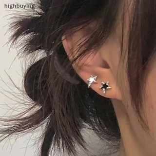 [highbuying] แฟชั่นพังก์ แวววาว เพทาย ดาว อัลลอย ต่างหูสตั๊ด สไตล์เกาหลี หวานแหวว ดาวห้าแฉก กระดูกหู เล็บ สําหรับผู้หญิง เด็กผู้หญิง เครื่องประดับ ใหม่ พร้อมส่ง