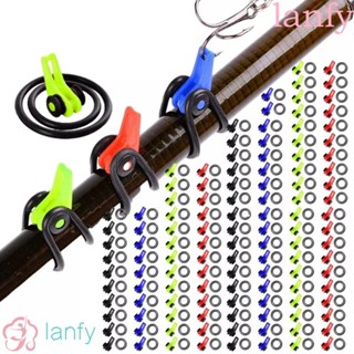 LANFY ที่เก็บคันเบ็ดตกปลา พร้อมห่วงยาง อุปกรณ์เสริม สําหรับตกปลา