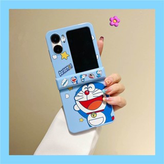 เคสป้องกันโทรศัพท์มือถือ PC ลายการ์ตูนแมว สําหรับ Oppo Find N2 Flip 5g Find N2