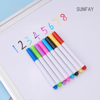 Sunfay ปากกามาร์กเกอร์ ชอล์กแก้ว เซรามิค ลบได้ 8 สี สําหรับมาร์กเกอร์ ปากกาไวท์บอร์ด ปากกามาร์กเกอร์ ชอล์ก ปากกามาร์กเกอร์ มาร์กเกอร์