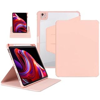 เคส ตั้งได้ 360 องศา พร้อมช่องใส่ดินสอ สําหรับ IPad Air 5th Generation (2022) Air 4th Generation (2020) 10.9 นิ้ว A2072 A2316