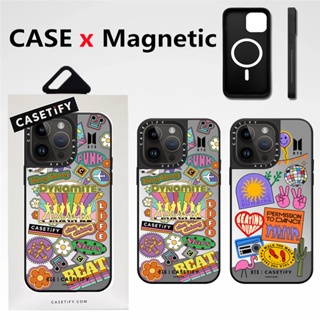 Casetify 【สติกเกอร์ BTS】เคสโทรศัพท์มือถือ กันกระแทก พร้อมกล่อง คุณภาพสูง สําหรับ iPhone 12 13 14 Pro Max