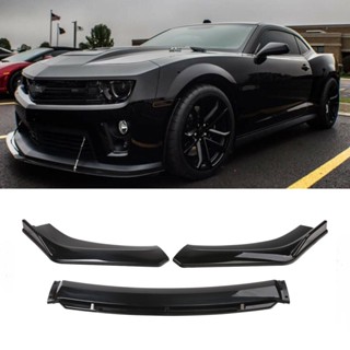 Lantop ชุดสปอยเลอร์ กันชนหน้ารถยนต์ สีดํา สําหรับ Chevy Camaro 2000-2021