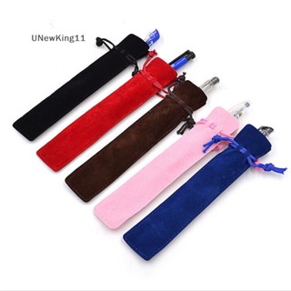 Unewking กระเป๋าดินสอ ผ้ากํามะหยี่ ทรงสี่เหลี่ยม สําหรับใส่ปากกา 5 ชิ้น