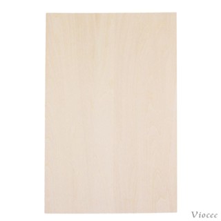 [Viocee] แผ่นบอร์ดไม้เบสวูด ขนาดเล็ก 200x200x2 มม. 10 ชิ้น สําหรับงานฝีมือ DIY