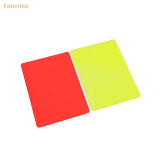 Families&gt; การ์ดบันทึกเกมฟุตบอล สีแดง และสีเหลือง สําหรับแข่งฟุตบอล