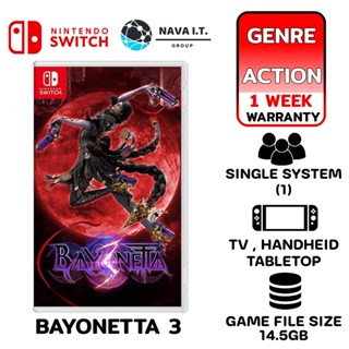 COINSคืน15%⚡FB9JMZV6⚡ NINTENDO GAME BAYONETTA 3 SWITC แผ่นเกมส์ JOY-CON ของแท้จากศูนย์