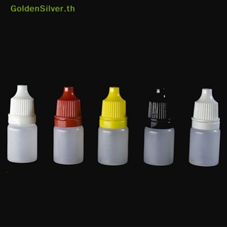 Goldensilver ขวดหยดเปล่า พลาสติก PET ใส ขนาด 5 มล. สําหรับใส่น้ํา 50 ชิ้น