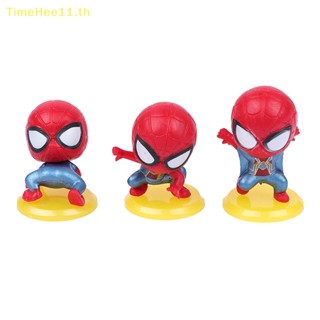 Timehee โมเดลฟิกเกอร์ Disney Marvel Avengers Spider Man 8 ชิ้น