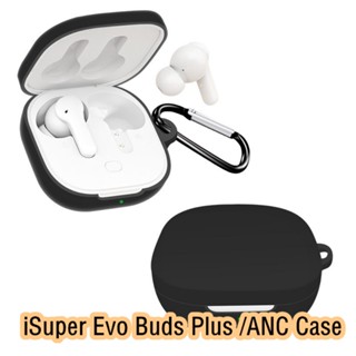 【Ĕĕ】เคสหูฟัง แบบนิ่ม สีพื้น สําหรับ iSuper Evo Buds Plus Gaming ANC Air iSuper Evo Buds Plus ANC