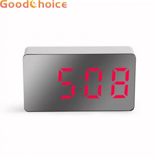 【Good】Clock Alarm Clock Car Clock LED Mirror Clock Portable Electronic Alarm【Ready Stock】