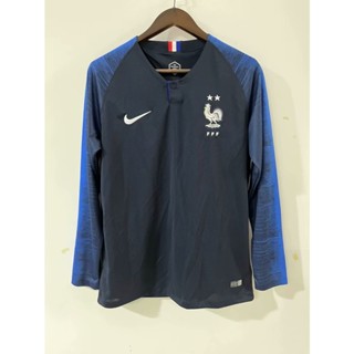 เสื้อกีฬาแขนสั้น ลายทีมชาติฟุตบอล World Cup France 2018 ชุดเหย้า สไตล์เรโทร แห้งเร็ว สําหรับผู้ชาย S-XXL AAA