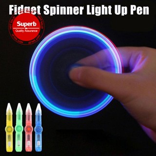 ของเล่นปากกา Fidget Spinning Light Up Pen สําหรับเด็ก N1S9