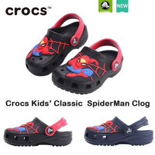 crocs เด็ก รองเท้าแตะ crocs I AM SpiderMan รองเท้าเดินชายหาดเด็ก สไตล์คลาสสิก สําหรับเด็ก 207073