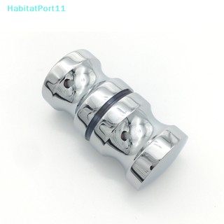 Habitatport ลูกบิดประตูกระจก อะลูมิเนียมอัลลอย สําหรับห้องน้ํา