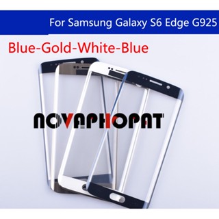 Novaphopat S6Edge เลนส์กระจกหน้าจอสัมผัส LCD 5.1 นิ้ว สําหรับ Samsung Galaxy S6 Edge G925 SM-G925V SM-G925P G925F G9250