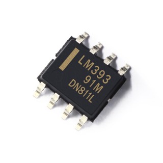 ชิปวงจรรวม เปรียบเทียบแรงดันไฟฟ้า LM393N LM393 SOP-8