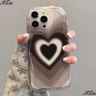 ✅เคสโทรศัพท์มือถือแบบนิ่ม ใส กันกระแทก ลายหัวใจ สําหรับ iPhone 14 13promax 12 11 7 8p xs r Q2KB