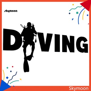 Skym* สติกเกอร์แฟชั่น ลายนักดําน้ํา สําหรับติดตกแต่งหน้าต่างรถยนต์