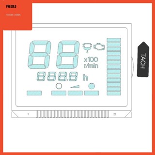 [Predolo] อะไหล่หน้าจอ LCD 6Y58350TD000 ทนทาน สําหรับเครื่องยนต์ Tachometer Gauge f250 40HP-300HP