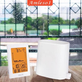 [Amleso1] เครื่องวัดฝนดิจิทัล แบบพกพา สําหรับบ้าน