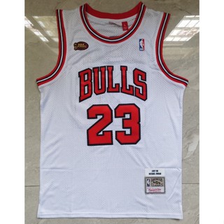 เสื้อกีฬาบาสเก็ตบอล nba Chicago Bulls No. 23 สีขาว 98 111894