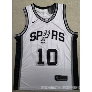 เสื้อกีฬาแขนสั้น ลายทีม NBA Jersey San Antonio Spurs No . Ixru [4 สไตล์] เสื้อกีฬาบาสเก็ตบอล V สีขาว Derozan DSLN 10 ชิ้น 613366