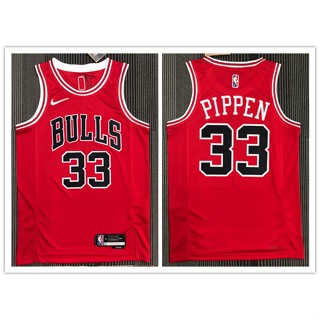 เสื้อกีฬาบาสเก็ตบอล nba Chicago Bulls No.33 Pippen สีแดง 2022 961576