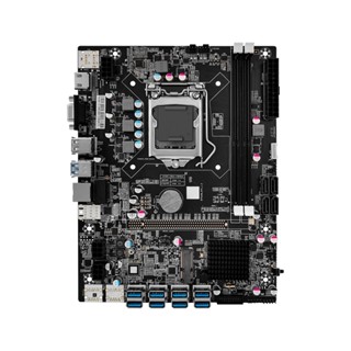 ใหม่ เมนบอร์ดคอมพิวเตอร์ตั้งโต๊ะ BTC-B75 LGA1155 Pin 8USB3.0 เป็น PCI-E16X YS2S