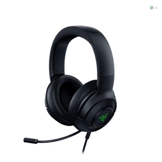 [พร้อมส่ง] Razer Kraken V3 X ชุดหูฟังเล่นเกมแบบใช้สาย 7.1 เสียงเซอร์ราวด์ พร้อมไมโครโฟนไดรเวอร์ TRIFORCE 40 มม.