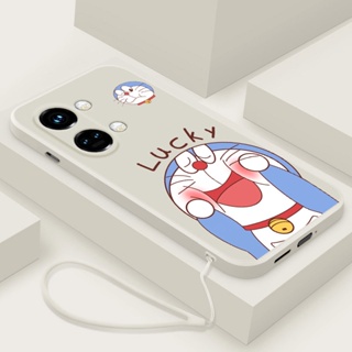 เคสซิลิโคนนิ่ม เนื้อแมตต์ ลายการ์ตูนโดเรม่อนนําโชค สําหรับ OnePlus Nord 3 5G nord3 CE 3 Lite 5G