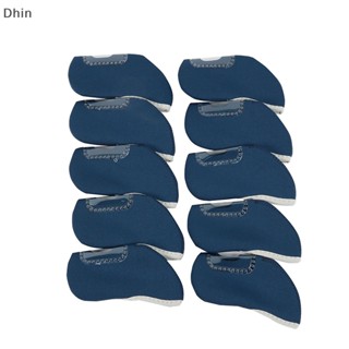 [Dhin] 10pcs/set Embroidery Number Golf Iron Head Covers Iron Headovers Wedges Covers COD