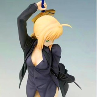 9.9 เหนื่อยมากตุ๊กตาFate Night โมเดลฟิกเกอร์ Saber Saber สีดํา สําหรับตกแต่ง 0HPX