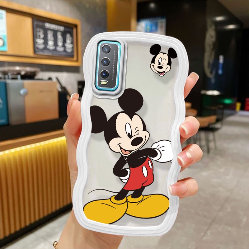 เคสโทรศัพท์มือถือ TPU นิ่ม ปิดด้านหลัง กันน้ํา ลายมิกกี้ มินนี่เมาส์ สําหรับ VIVO Y20 Y20i Y20A Y12S Y3S Y20S Y20T