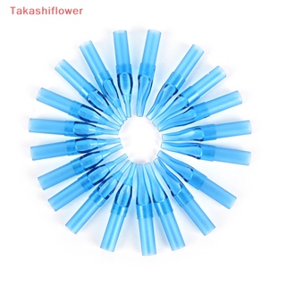 (Takashiflower) ปลายหัวฉีดสัก แบบใช้แล้วทิ้ง สีฟ้า 10 ชิ้น