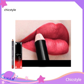 Chicstyle ลิปสติก ลิปกลอส คอนทัวร์ เนื้อแมตต์ เซ็กซี่ สําหรับผู้หญิง