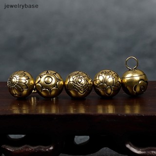 [jewelrybase] กระดุมทองเหลือง ทรงกลม สไตล์จีนย้อนยุค สําหรับทําเครื่องประดับ สร้อยข้อมือ Diy 2 ชิ้น