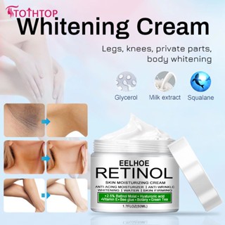 ใหม่ Eelhoe Retinol Whitening Cream Bleaching Face Body Lightening Cream ใต้วงแขน รักแร้ ขา เข่า 50ml [TOP]