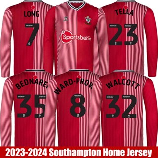 ใหม่ เสื้อกีฬาแขนยาว ลายทีมชาติฟุตบอล Southampton 2023-2024 Walcott Tella Prowse