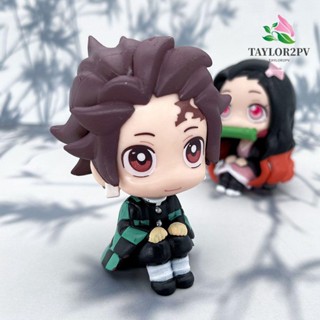 Taylor2pv ตุ๊กตาฟิกเกอร์ PVC รูป Demon Slayer Tanjirou ของเล่นสําหรับเด็ก