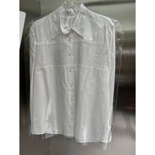 ♥ เช็คสินค้าก่อนสั่ง COTTON LININ SHIRT เสื้อเชิ้ต แขนยาว ผ้าคอตตอนลินิน สวยมาก ลายปักลูกไม้ ซีลีน เซลีน