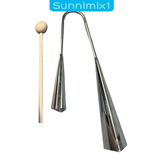 [Sunnimix1] เครื่องดนตรี กระดิ่งคาวเบลล์ แบบมือถือ ของเล่นเสริมการเรียนรู้ สําหรับเด็ก