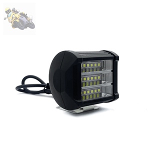 ไฟ LED ไฟสปอร์ตไลท์มอเตอร์ไซต์ 12V   1ชิ้น แสงสีขาว ไฟกระพริบ