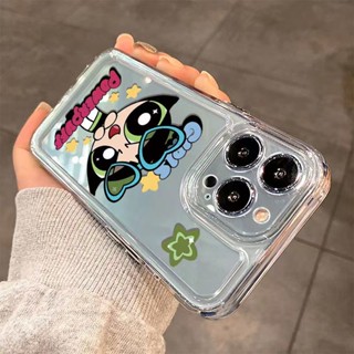  Qyjs เคสโทรศัพท์มือถือนิ่ม แบบใส ลาย Powerpuff Girls สําหรับ iPhone 14 13promax 12 11pro xr xs 7 8plus 6plus 12 13promax 14 xs xr 11