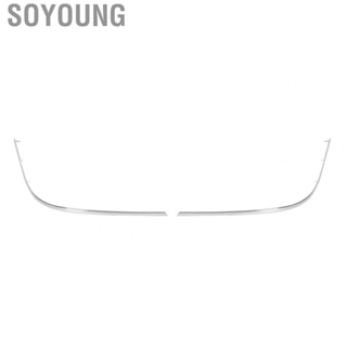 Soyoung Chrome Bumper Moulding Trim  Left Right Shockproof Snap Installation A2048852921 Long Strip for C‑Class W205 C250